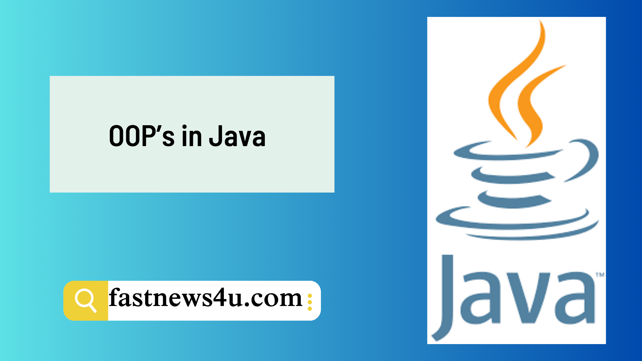 OOps in java